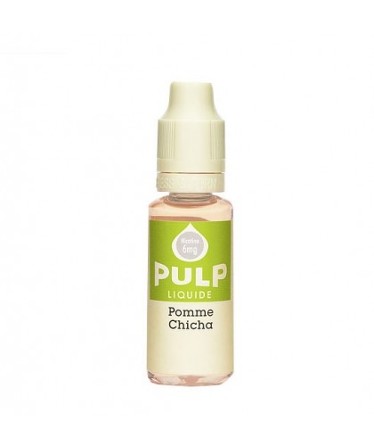 e-liquide pomme chicha en 0, 3, 6, 12, ou 18 mg/ml de la marque Pulp