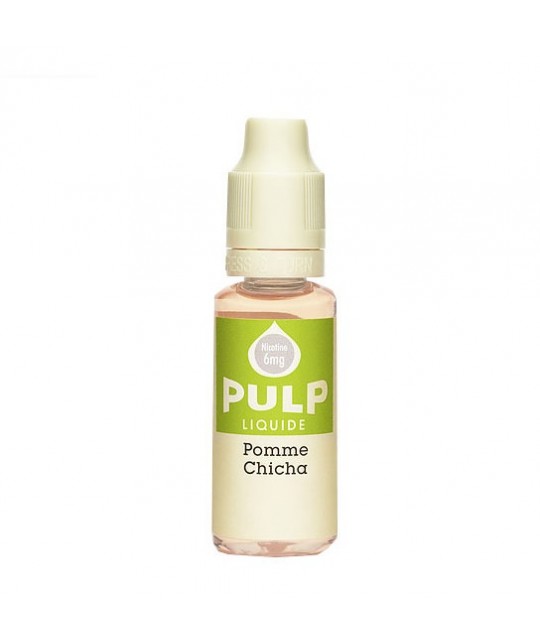 e-liquide pomme chicha en 0, 3, 6, 12, ou 18 mg/ml de la marque Pulp